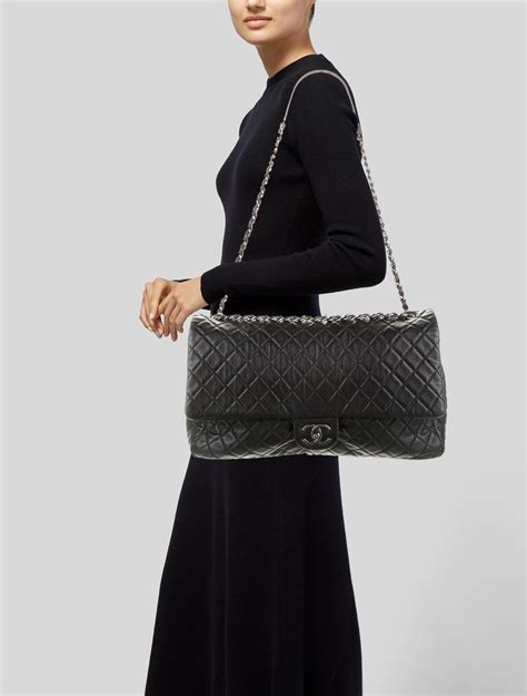 chanel airline xxl flap bag|chanel perforated flap bag.